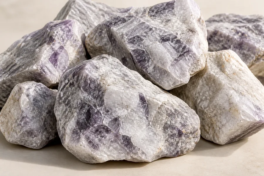 Illustrative metallurgical fluorspar product photograph