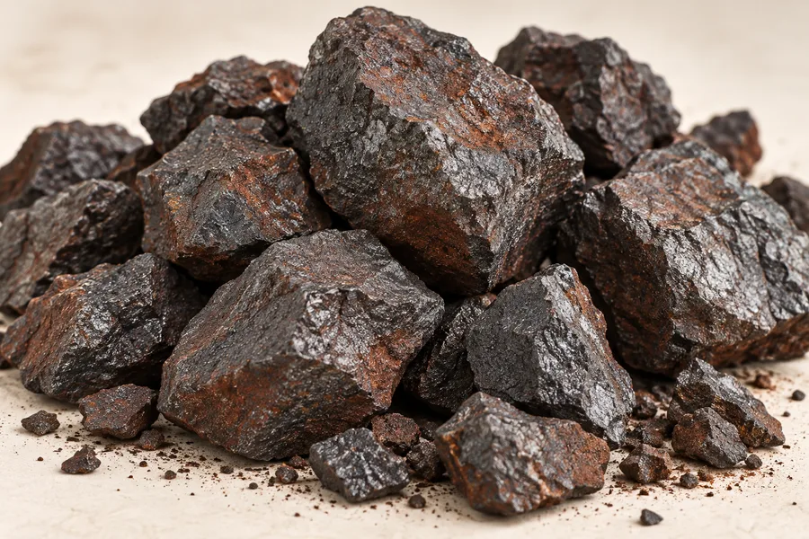 Illustrative iron ore product photograph