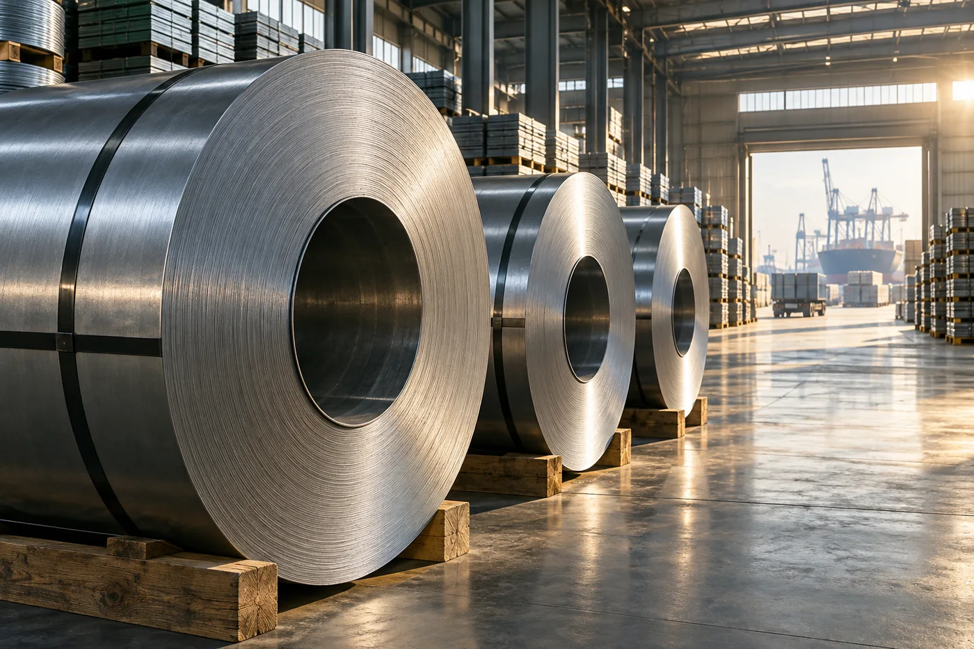 Illustrative steel coils